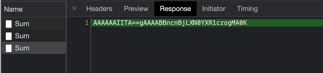 grpc response in devtools